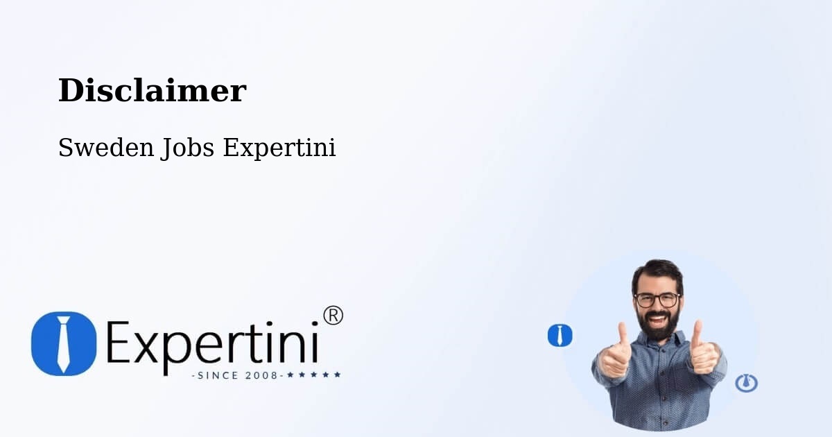 Disclaimer – Haparanda - Sweden Jobs Expertini
